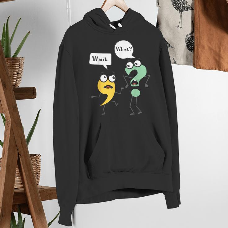Wait What English Teacher Grammar Police Grammarian Women's Hoodie, English Teacher Hoodies, funny gift