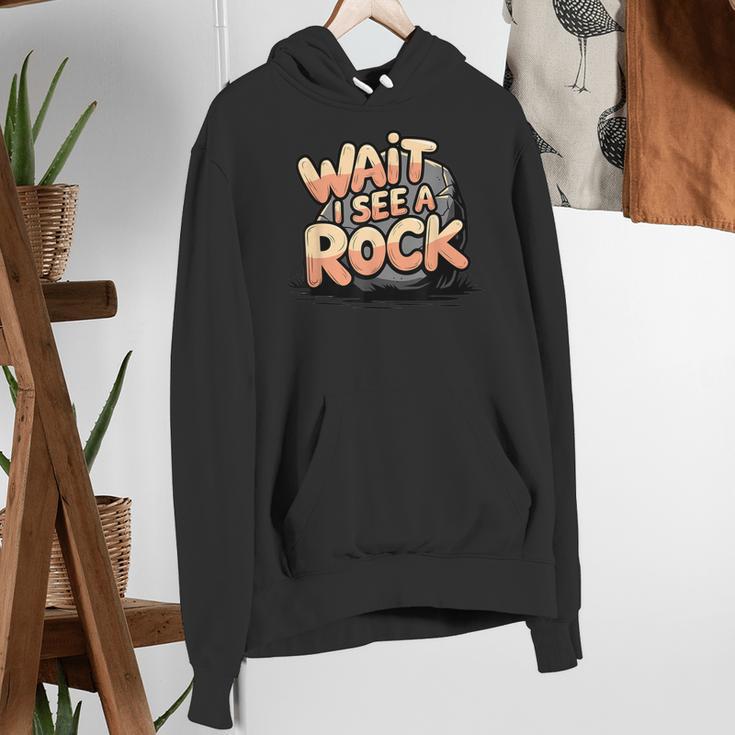 Wait I See A Rock Geology Teacher Women's Hoodie, funny gift
