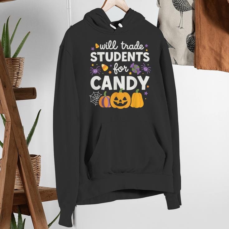 Will Trade Students For Candy Teacher Cute Halloween Women's Hoodie, funny gift Will Trade Students For Candy Teacher Cute Halloween Women's Hoodie, funny gift