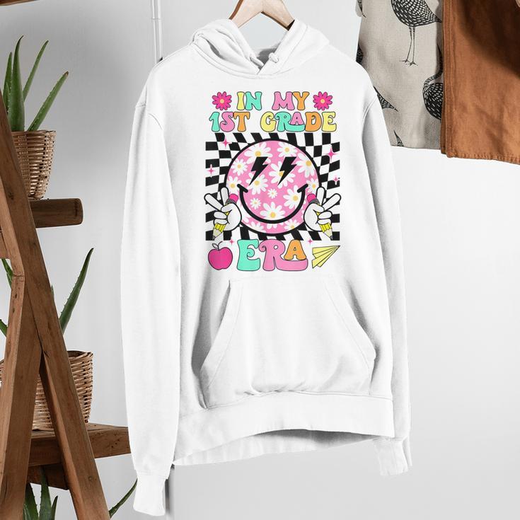In My 1st Grade Era Smile Face Back To School Teacher Kid Women's Hoodie, funny gift