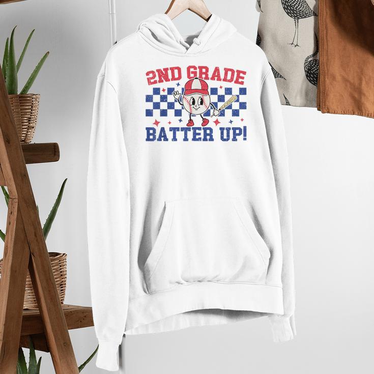 2nd Grade Batter Up Back To School Baseball Teacher Kids Women's Hoodie, 2nd Grade Teacher Hoodies, funny gift 2nd Grade Batter Up Back To School Baseball Teacher Kids Women's Hoodie, 2nd Grade Teacher Hoodies, funny gift