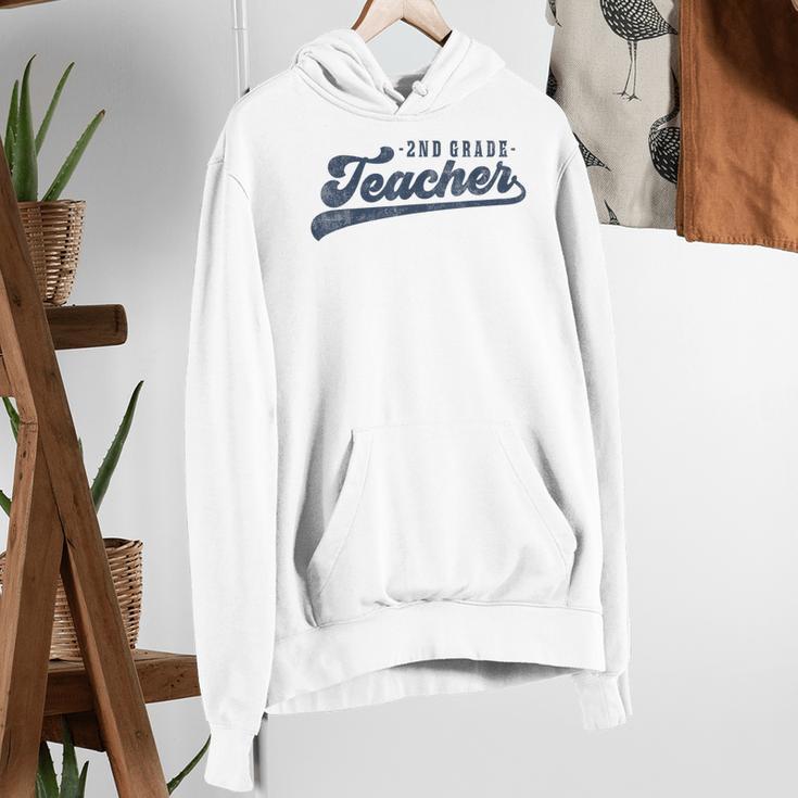 2nd Grade Teacher Cute Vintage Graphic Second Grade Teacher Men Women Women's Hoodie, 2nd Grade Teacher Hoodies, funny gift