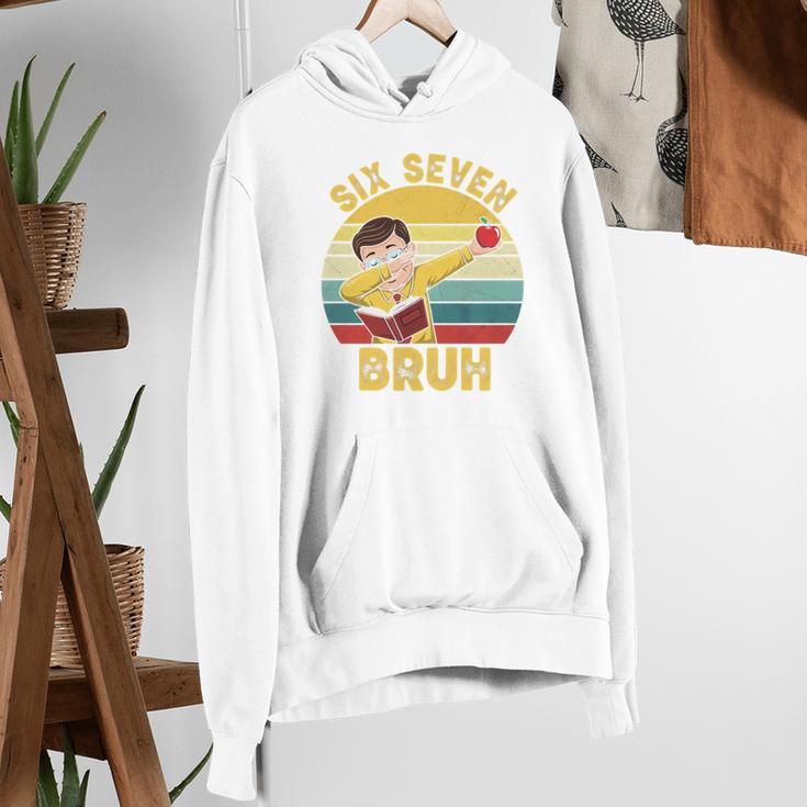 67 Meme Six Seven Bruh Retro Dabbing Teacher School Women's Hoodie, funny gift 67 Meme Six Seven Bruh Retro Dabbing Teacher School Women's Hoodie, funny gift