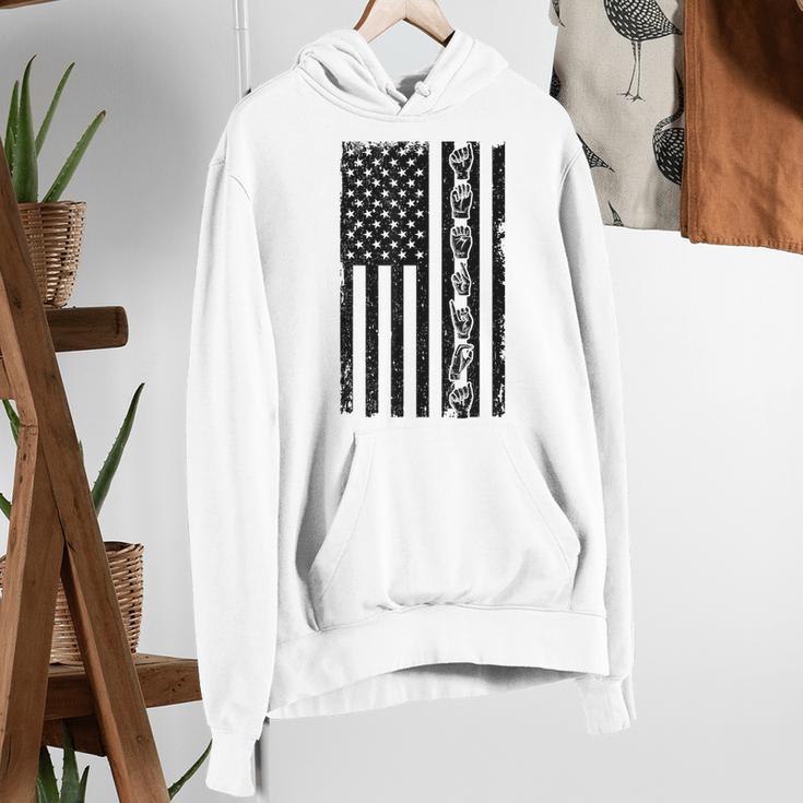 ASL Flag Sign Language Deaf ASL Teacher For Men Women Women's Hoodie, funny gift ASL Flag Sign Language Deaf ASL Teacher For Men Women Women's Hoodie, funny gift