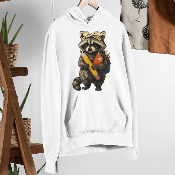 Back To School Raccoon Teachers Student Kids Women's Hoodie, funny gift