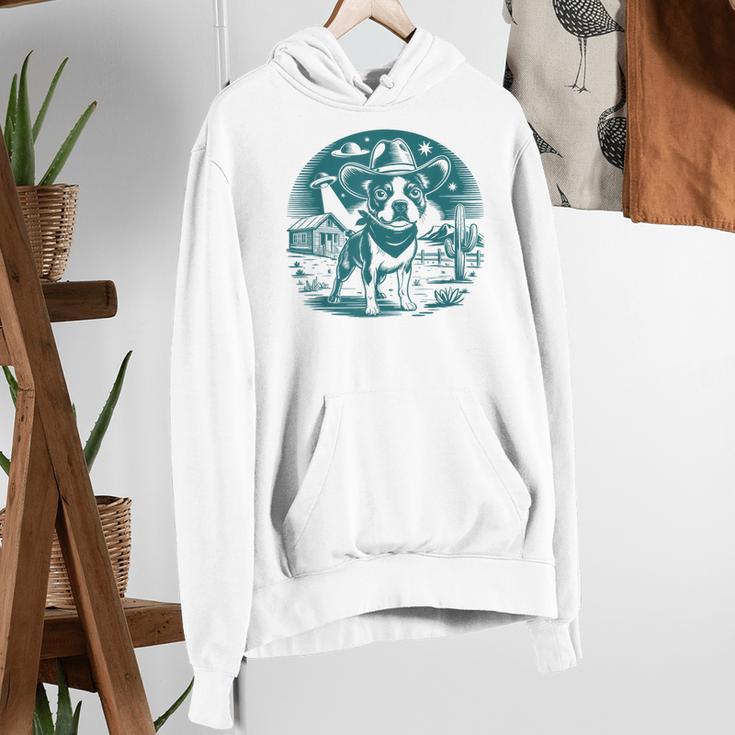 Boston Terrier Cowboy UFO Shirt Vintage Western Dog Mom Tee Women's Hoodie, Boston Terrier Mom Hoodies, funny gift