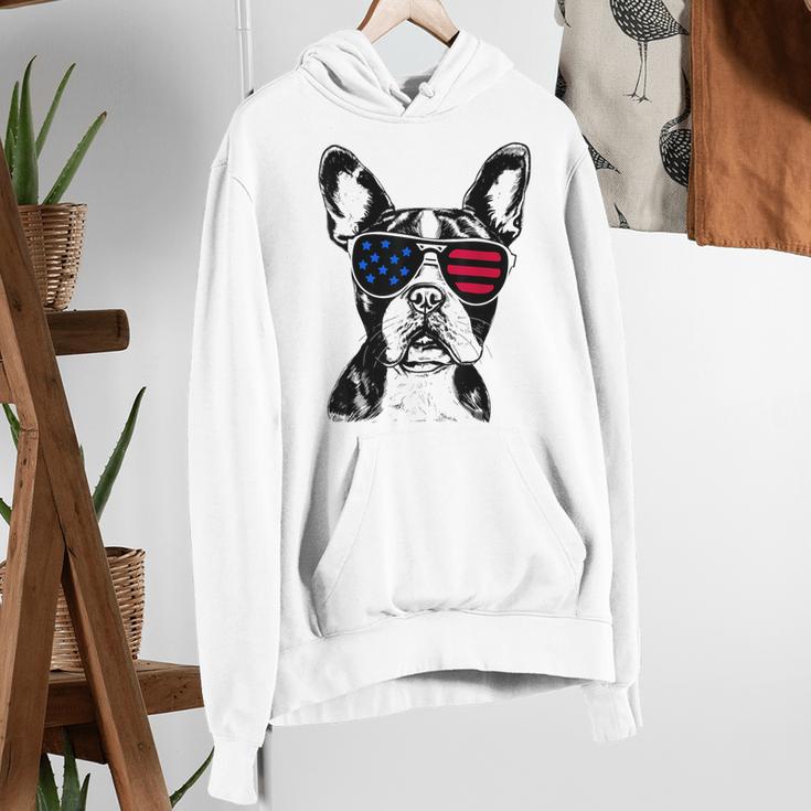 Boston Terrier Dog 4th July America USA Flag Men Women Kids Women's Hoodie, Boston Terrier 4th Of July Hoodies, funny gift