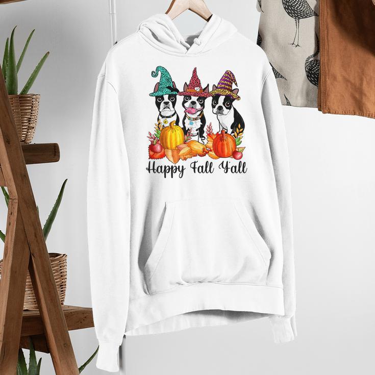 Boston Terrier Dog Lover Fall Ya'Ll Halloween Costume Men Women Women's Hoodie, Boston Terrier Halloween Hoodies, funny gift