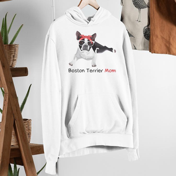 Boston Terrier Mom Bandana Boston Terrier Dog Women's Hoodie, Boston Terrier Mom Hoodies, funny gift