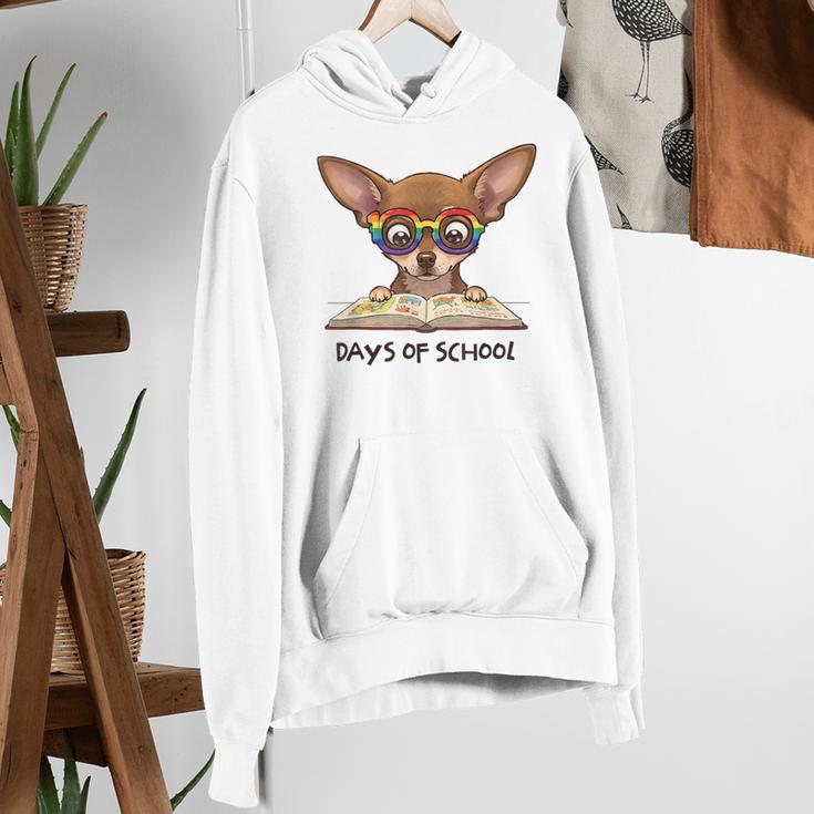 Chihuahua 100 Days Of School Rainbow Glasses Teacher Women's Hoodie, funny gift Chihuahua 100 Days Of School Rainbow Glasses Teacher Women's Hoodie, funny gift