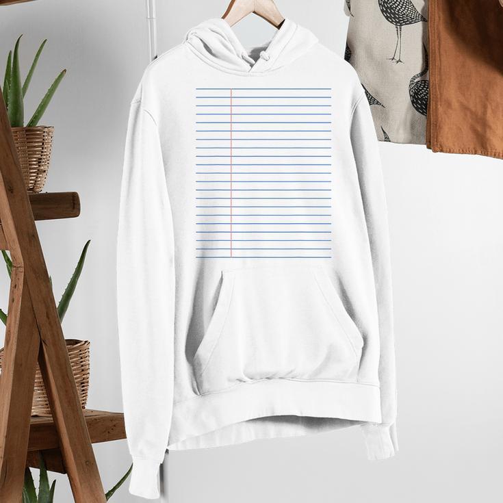 Colleged Ruled Paper Lined Writer Student Professor Teacher Women's Hoodie, funny gift Colleged Ruled Paper Lined Writer Student Professor Teacher Women's Hoodie, funny gift