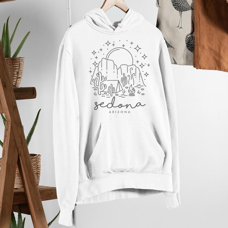 Cool Vintage Cactus Sedona Arizona Camping Souvenir Women's Hoodie, funny gift