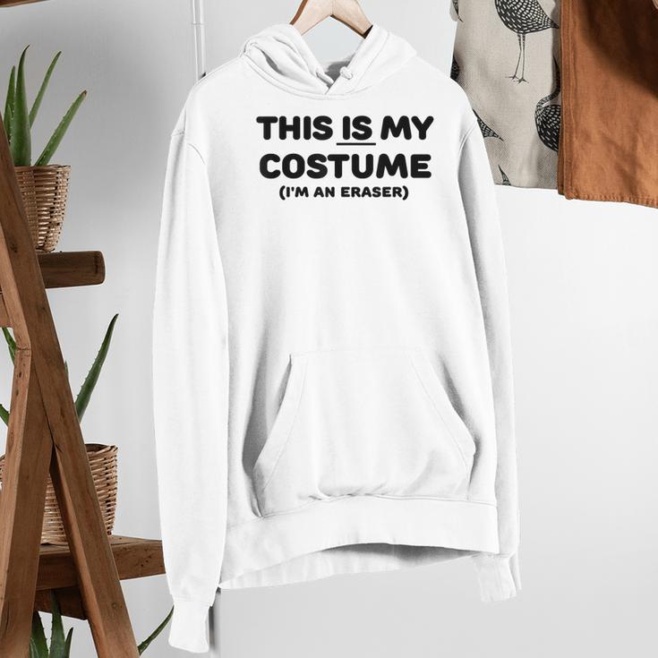 THIS IS MY COSTUME Eraser Teacher Halloween Costume Women's Hoodie, funny gift