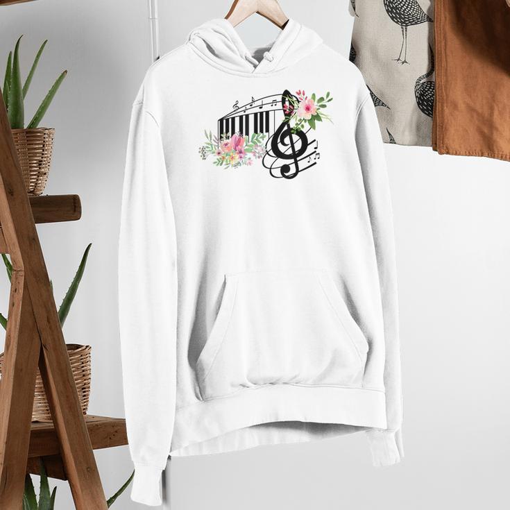 Cut Music Teacher Shirt With a Piano Keys Notes And Flowers Women's Hoodie, funny gift Cut Music Teacher Shirt With a Piano Keys Notes And Flowers Women's Hoodie, funny gift