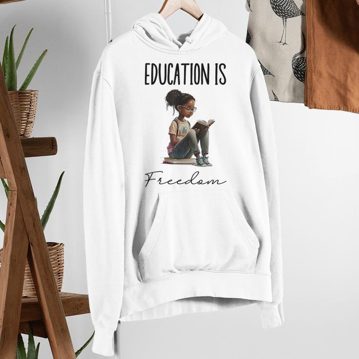 Education Is Freedom Teacher Books Black History Month Women's Hoodie, History Teacher Hoodies, funny gift Education Is Freedom Teacher Books Black History Month Women's Hoodie, History Teacher Hoodies, funny gift