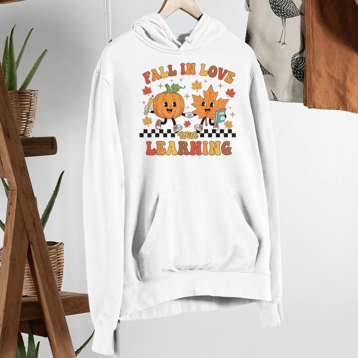 Fall In Love With Learning Teacher Student Autumn Pumpkin Women's Hoodie, funny gift Fall In Love With Learning Teacher Student Autumn Pumpkin Women's Hoodie, funny gift