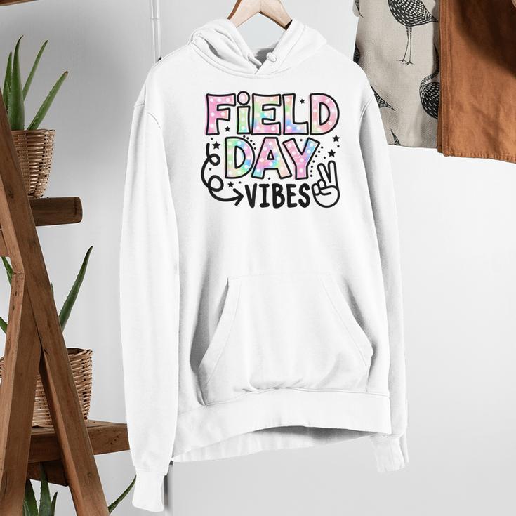 Field Day Vibes For Teacher Kids Happy Field Day 2025 Women's Hoodie, funny gift