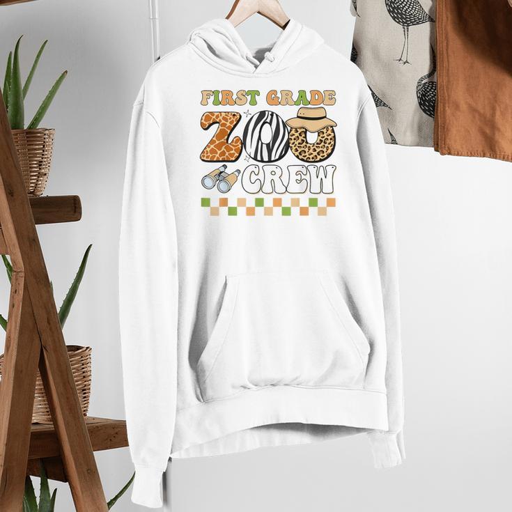 Field Zoo Trip Teacher First Grade Crew Back To School Women's Hoodie, First Grade Teacher Hoodies, funny gift