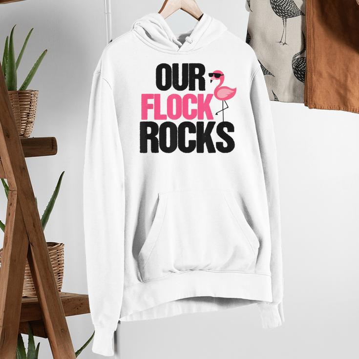 Our Flock Rocks Flamingo Mother's Day Teacher Women's Hoodie, funny gift Our Flock Rocks Flamingo Mother's Day Teacher Women's Hoodie, funny gift