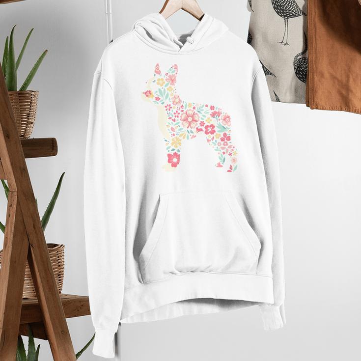 Floral FLower Boston Terrier Mom Grandma Women's Hoodie, Boston Terrier Mom Hoodies, funny gift