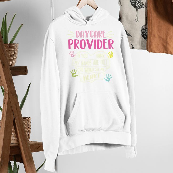 Full Heart Daycare Provider Nanny Au Pair Pre-K Teacher Women's Hoodie, funny gift
