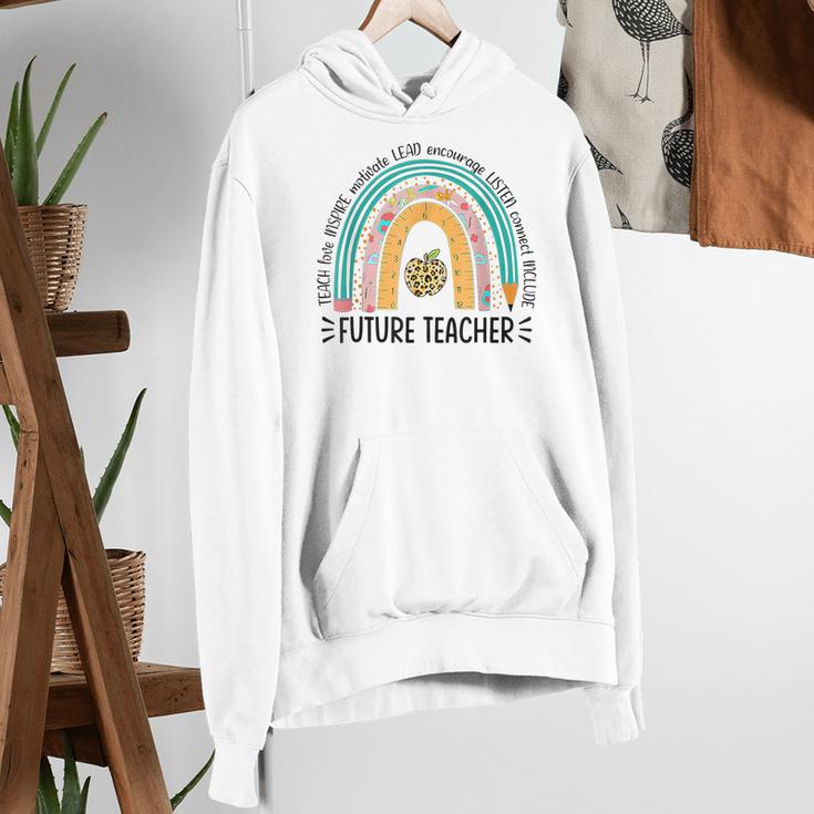 Future Teacher Cute Rainbow Leopard Teacher Outfit For Men Women Girls Kids Women's Hoodie, Future Teacher Hoodies, funny gift Future Teacher Cute Rainbow Leopard Teacher Outfit For Men Women Girls Kids Women's Hoodie, Future Teacher Hoodies, funny gift