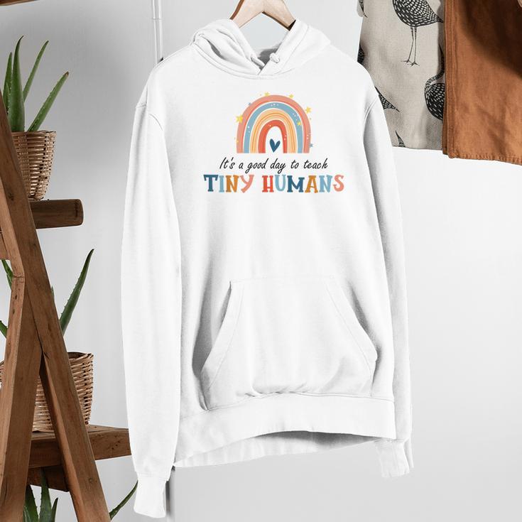 Good Day To Teach Tiny Humans Rainbow Teacher Women's Hoodie, funny gift Good Day To Teach Tiny Humans Rainbow Teacher Women's Hoodie, funny gift