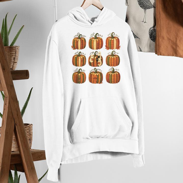 Halloween Teacher Fall Book Pumpkin Retro Reading Women's Hoodie, funny gift