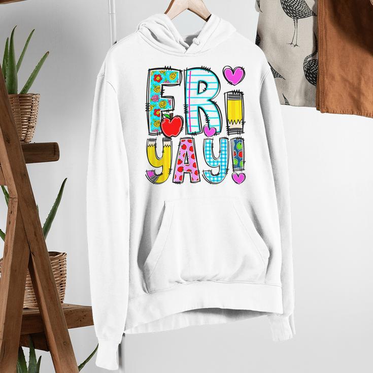 Happy Fri-Yay Friday Lovers Fun Teacher Life FriYay Weekend Women's Hoodie, funny gift