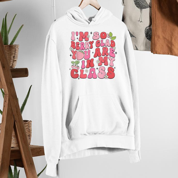 I'm So Berry Glad You Are Strawberry Elementary Teacher Women's Hoodie, funny gift