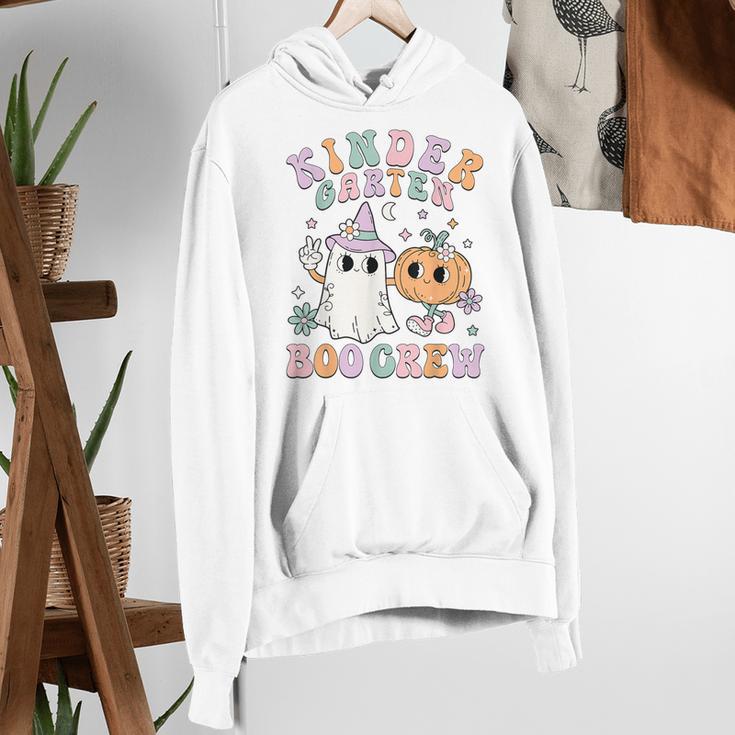 Kindergarten Boo Crew Halloween Floral Ghost Kinder Teacher Women's Hoodie, funny gift Kindergarten Boo Crew Halloween Floral Ghost Kinder Teacher Women's Hoodie, funny gift