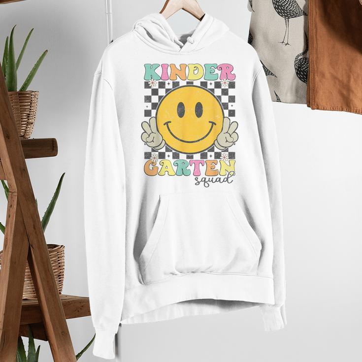 Kindergarten Squad Smile Face Teachers Kids Back To School Women's Hoodie, funny gift Kindergarten Squad Smile Face Teachers Kids Back To School Women's Hoodie, funny gift