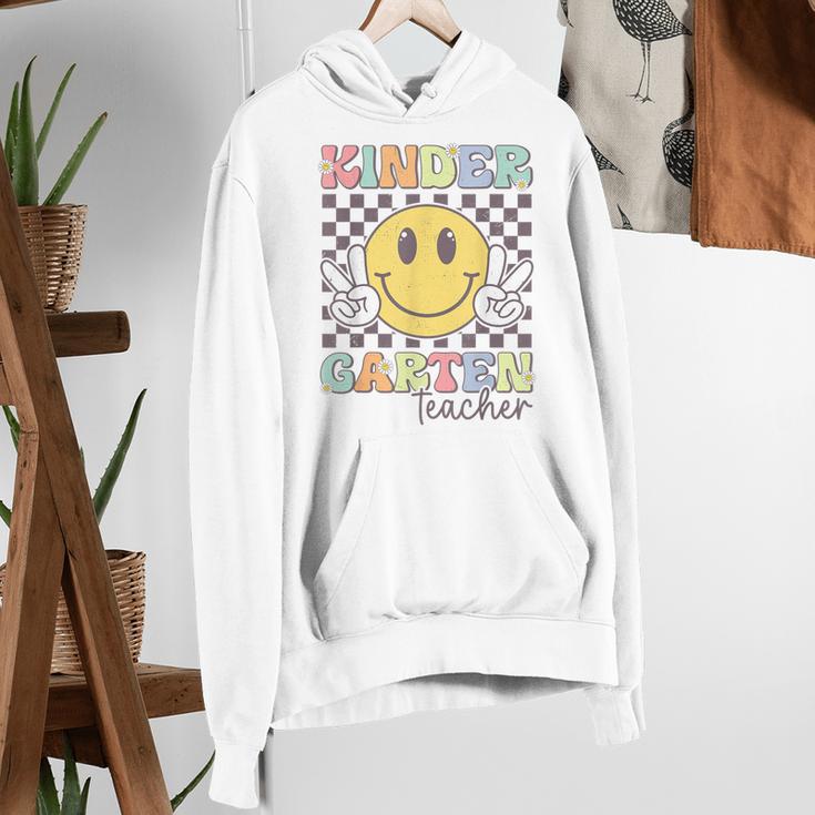 Kindergarten Teacher Team Hippie Smile Face Back To School Women's Hoodie, funny gift