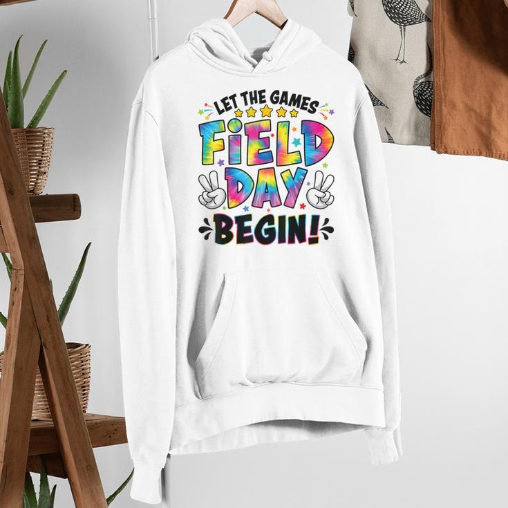 Let The Games Field Day Begin Tie Dye Adults Teacher Kids Women's Hoodie, funny gift