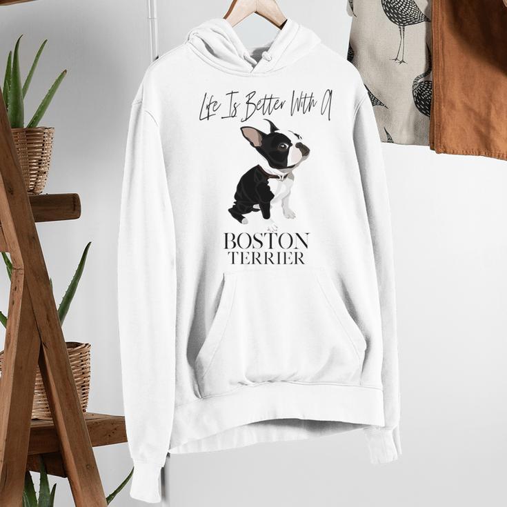 Life Is Better With A Boston Terrier Dog For Lover Women's Hoodie, funny gift