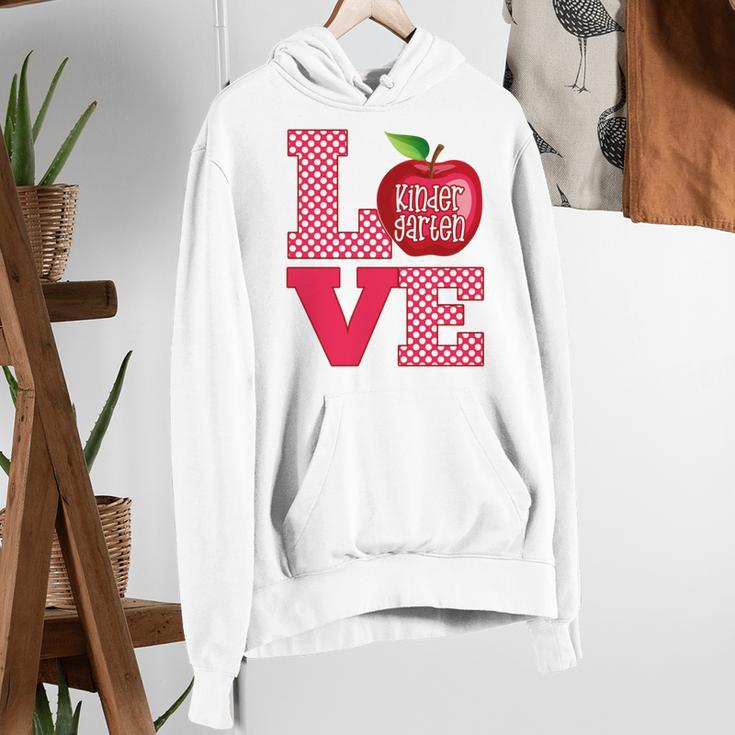 Love Kindergarten Cute Apple School Teacher Women's Hoodie, funny gift Love Kindergarten Cute Apple School Teacher Women's Hoodie, funny gift