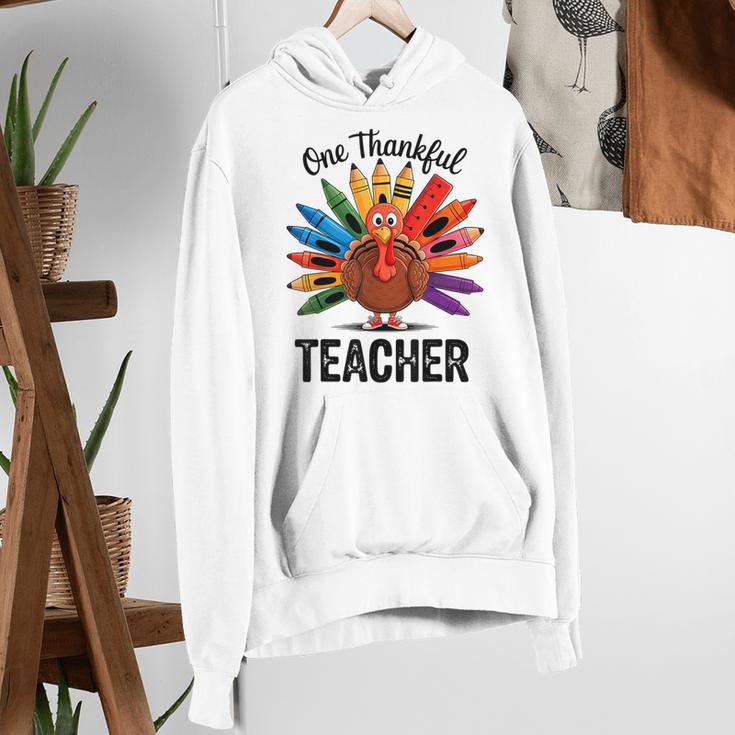 One Thankful Teacher Thanksgiving TurkeyCute Pencil Women's Hoodie, funny gift