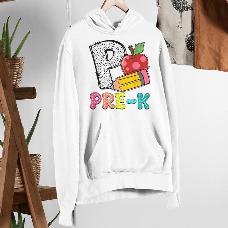 P Is For Pre-K Teacher Pencil Apple Back To School Women's Hoodie, funny gift P Is For Pre-K Teacher Pencil Apple Back To School Women's Hoodie, funny gift