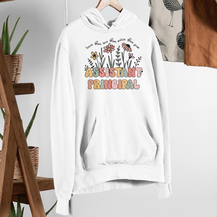 Retro Floral Assistant Principal Shirt For Teachers Day Women's Hoodie, funny gift