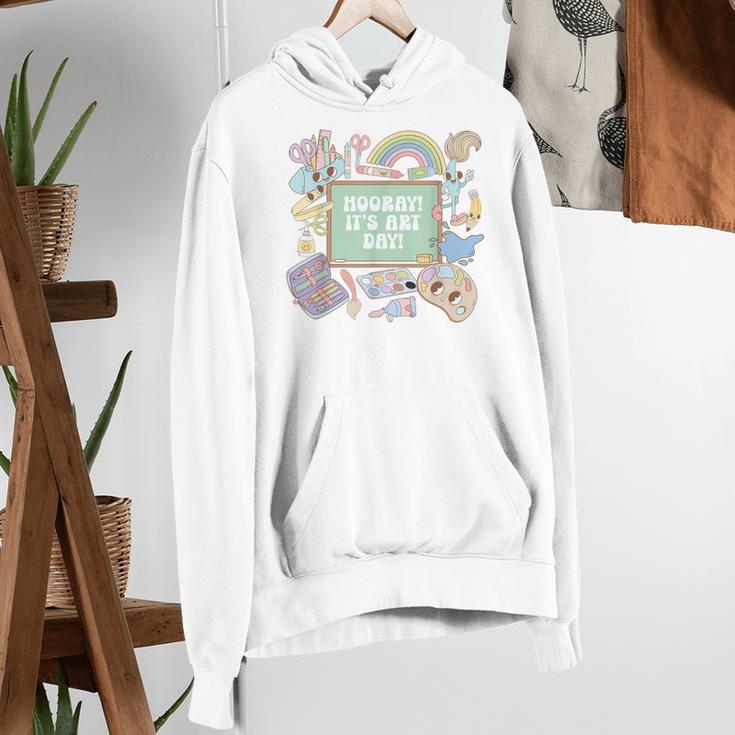 Retro Hooray It's Art Day Art Teacher Back To School Women Women's Hoodie, funny gift Retro Hooray It's Art Day Art Teacher Back To School Women Women's Hoodie, funny gift