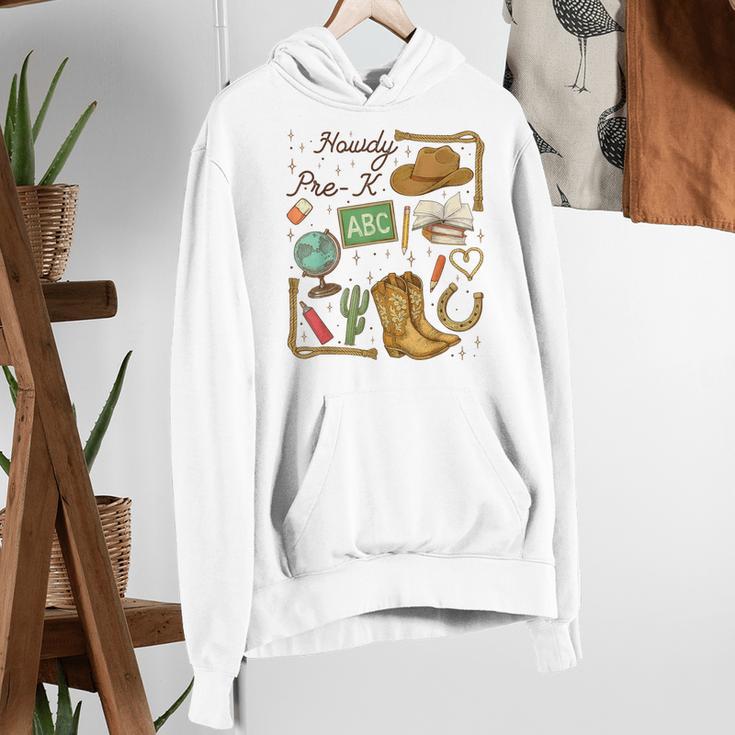 Retro Howdy Pre-K Back To School Western Teacher Women's Hoodie, funny gift Retro Howdy Pre-K Back To School Western Teacher Women's Hoodie, funny gift