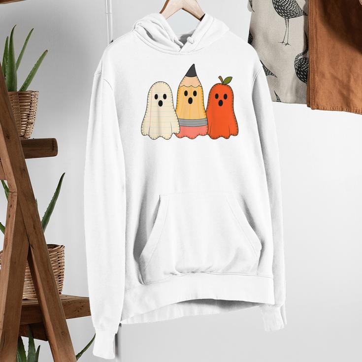 Retro Pencil Ghost Boo Spooky Teacher Halloween Costume Women's Hoodie, funny gift Retro Pencil Ghost Boo Spooky Teacher Halloween Costume Women's Hoodie, funny gift