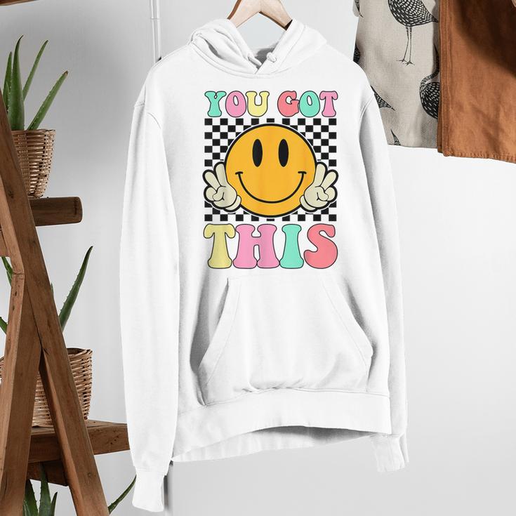 You Got This Retro Smile Motivational Testing Day Teacher Women's Hoodie, funny gift You Got This Retro Smile Motivational Testing Day Teacher Women's Hoodie, funny gift