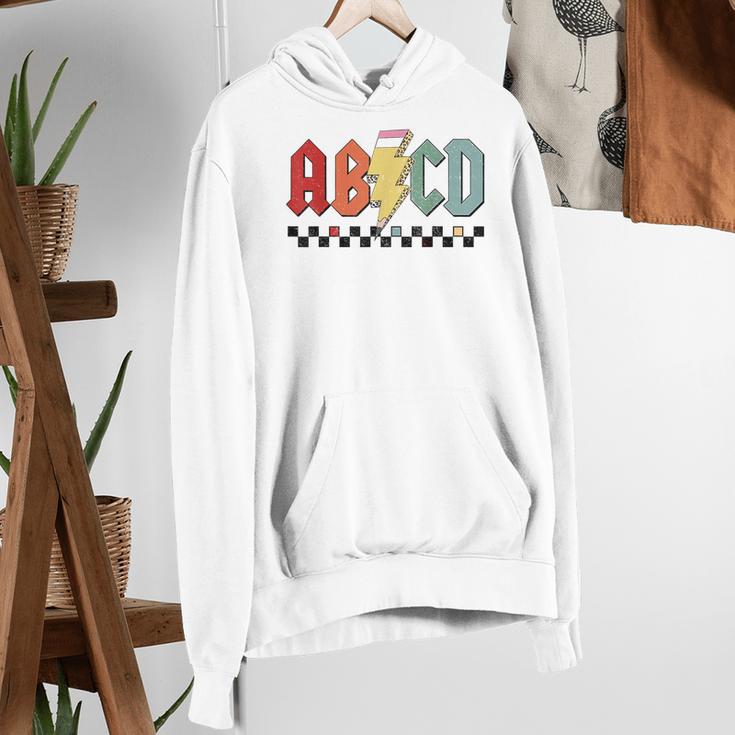 Rock Abcd Back To School Abcd Preschool Teacher Appreciation Women's Hoodie, funny gift Rock Abcd Back To School Abcd Preschool Teacher Appreciation Women's Hoodie, funny gift