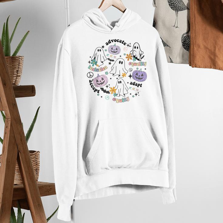 Special Education Teacher Halloween Pumpkin Ghost Inclusion Women's Hoodie, funny gift Special Education Teacher Halloween Pumpkin Ghost Inclusion Women's Hoodie, funny gift