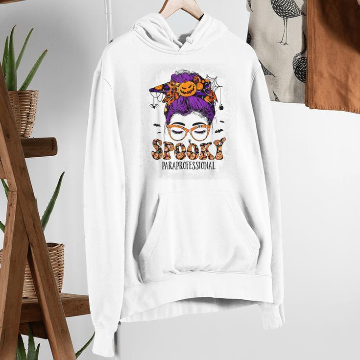 Spooky Paraprofessional Life Halloween Messy Bun Teacher For Men Women Women's Hoodie, funny gift Spooky Paraprofessional Life Halloween Messy Bun Teacher For Men Women Women's Hoodie, funny gift