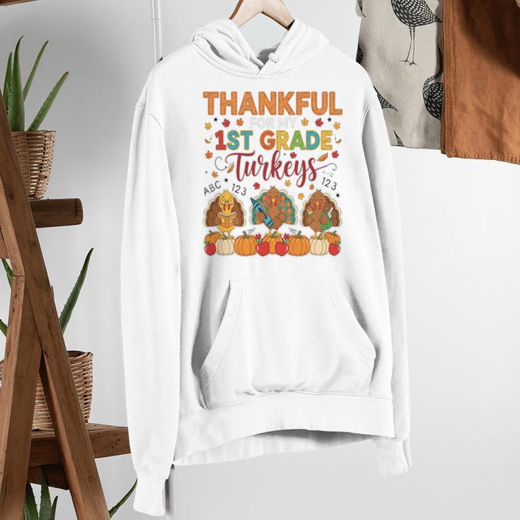 Teach Thanksgiving Teacher Thankful For My 1st Grade Turkeys Women's Hoodie, funny gift Teach Thanksgiving Teacher Thankful For My 1st Grade Turkeys Women's Hoodie, funny gift