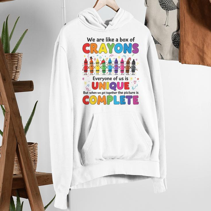 Teacher We Are Like a Box Of Crayons Back To School Women's Hoodie, funny gift Teacher We Are Like a Box Of Crayons Back To School Women's Hoodie, funny gift