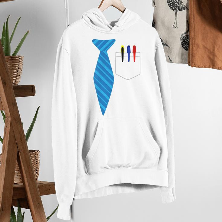 Teacher Tie & Pocket Protector Costume School Women's Hoodie, funny gift Teacher Tie & Pocket Protector Costume School Women's Hoodie, funny gift