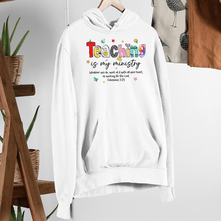 Teaching Is My Ministry God Christian Teacher Back To School Women's Hoodie, funny gift Teaching Is My Ministry God Christian Teacher Back To School Women's Hoodie, funny gift
